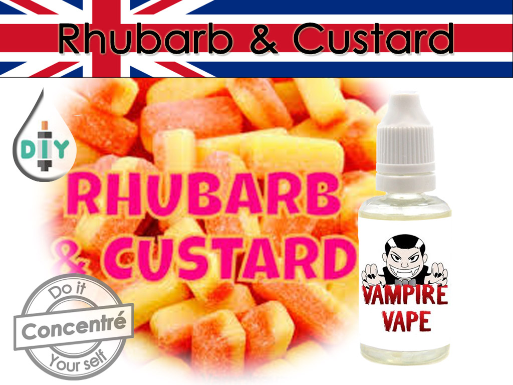 rhubarb custard - vampire vape