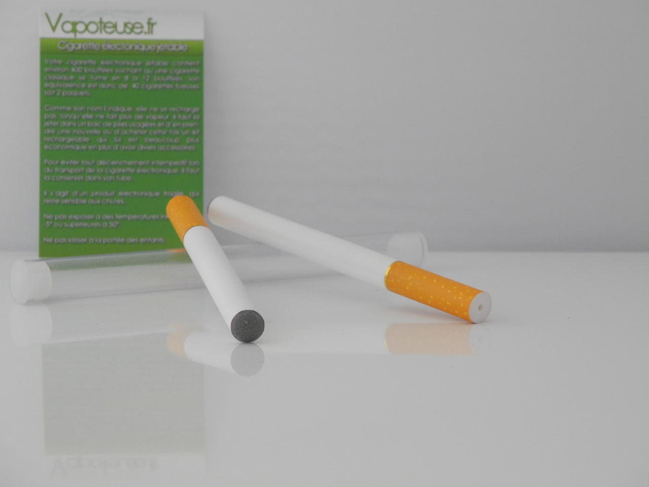 02 Cigarettes �lectroniques jetables