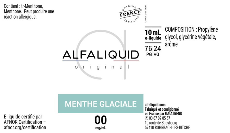 bandeau alfaliquid saveurs fraiche