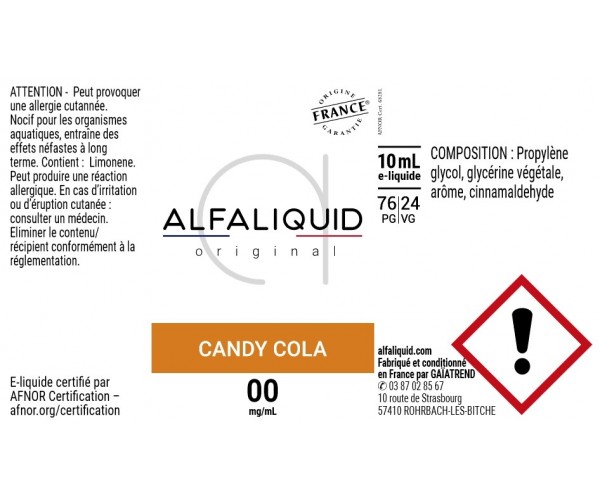 etiquette eliquide alfaliquid candy cola