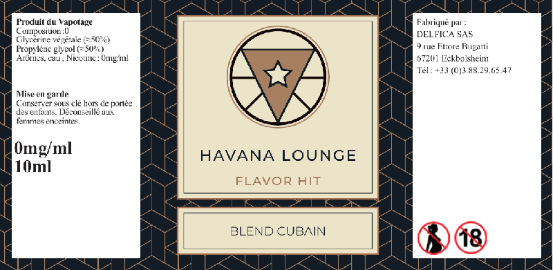 etiquette eliquide havana lounge flavor hit