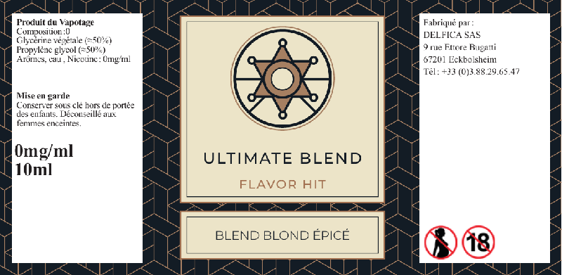 etiquette eliquide flavor hit ultimate blend