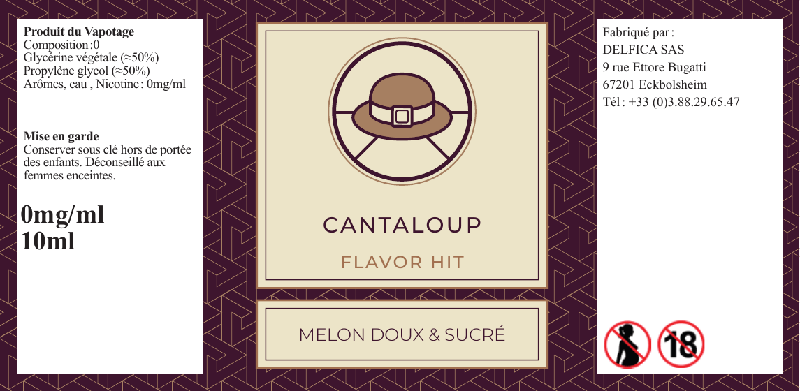 eliquide étiquette cantaloup flavor hit