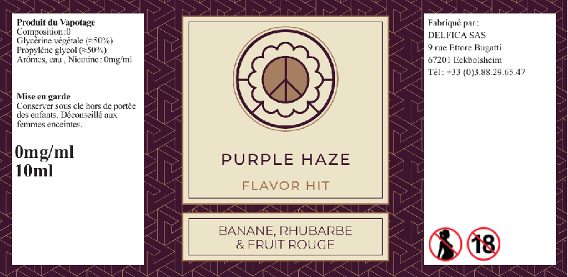 étiquette pruple haze eliquide flavor hit